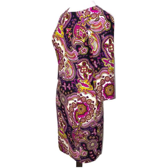 Jude Connally Haley Paisley Shift Dress Small EUC - Picture 3 of 6